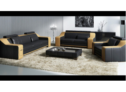 Leather Sofa Couch Living landscape 3+2+1 Seater Suite Modern Sofa Sets new