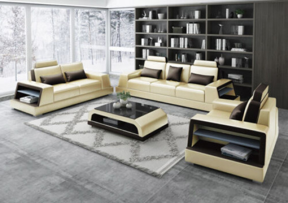 Modern Sofa set Couch Sofa Group Sets 311 Seater Leather Sofa