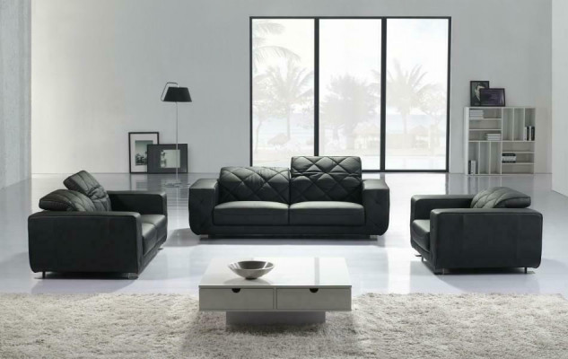 Leather sofa Living landscape 3+2 Seater Suite Design Modern Sofa Leather