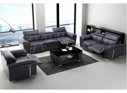 Luxury sofa set 2x 3 seater with furniture couch leather sofa Textile Group