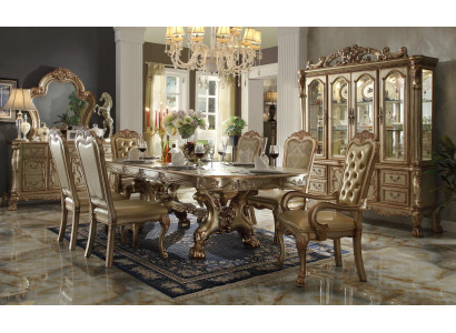 Royal Dining table Designer Chesterfield 6x Chairs Complete e Suite 7pcs. set