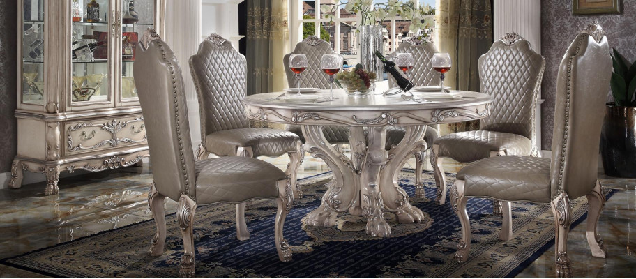 Dining room Chair Armchair Set 6x Chair without Armrests Luxury Armchair Baroque Chairs