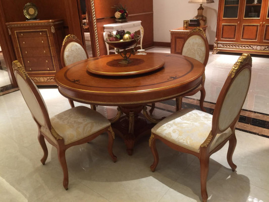 Dining table with 4 chairs Baroque Rococo dining tables Table Tables Chair Suite