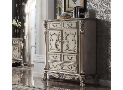 Baroque Chest of drawers Wardrobe Luxury Chests of drawers Wardrobe Shelf Console Furniture Silver Shelves