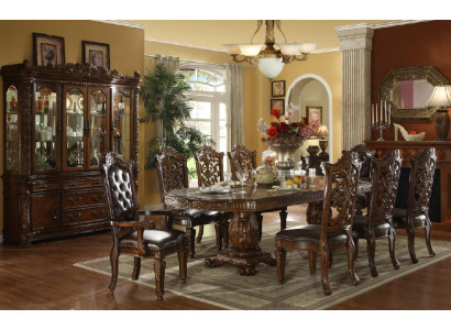 Dining room Complete's Set Table Sideboard 8x Chairs Display case Baroque Suite