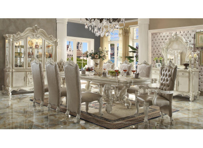 Baroque style Dining room Suite Luxurious Dining table 8x Chairs Sideboard Mirror