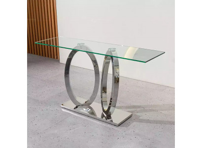 Designer Luxury Console Table Consoles Tables stainless steel with Glass Design