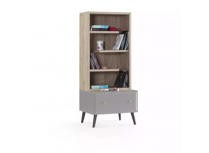 Bookshelf Standing Shelf Childrens shelf Shelf Bookcase Wood Grey