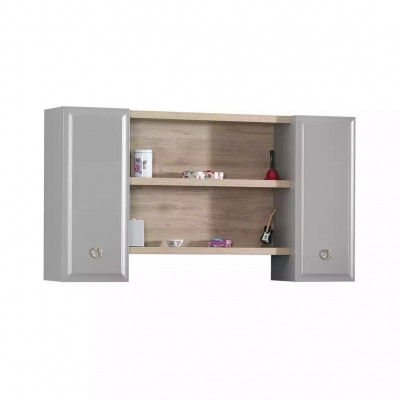 Wall cupboard wall cabinet Childrens room Bookshelf Wood Gray Design