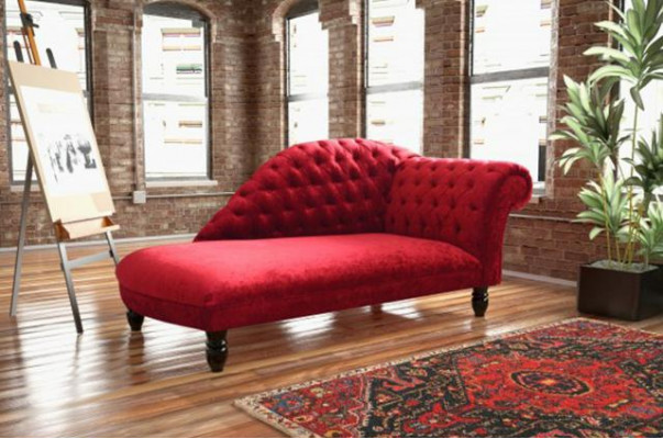 Chaise Longues Chesterfield Lounger Ottoman Chaise Sofa Couch Upholstery