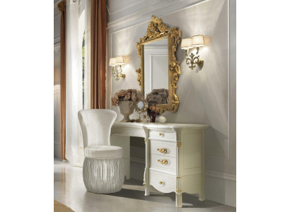 Dressing table Mirror Stool Sideboard Bedroom Chest of drawers Baroque Rococo 3-piece new