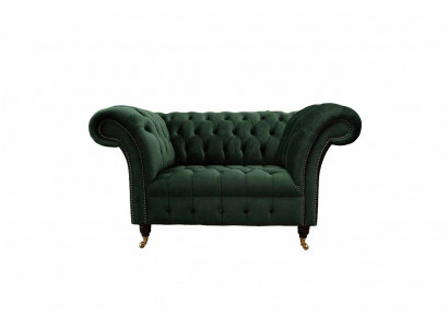 Armchair Design Relax Green Textile Living room Upholstery Seater Luxury Single Seater