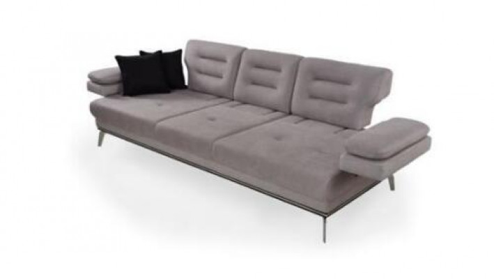 Luxury Sofa set 331 Seater Three Seater Sofa Armchair Fabric Gray Modern