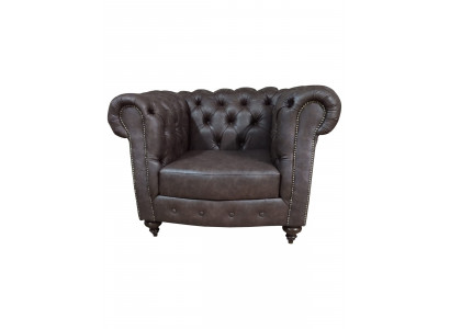 Chesterfield Armchair Couch 1 Seater Leather Lounge Seat Luxury Single Seater