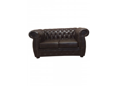 Chesterfield Sofa 2 Seat Luxury Couch Two-seater Sofas Brown Furniture Couches