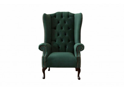 Chesterfield Design Armchair Upholstery Luxury Textile Couches Wing Chairs