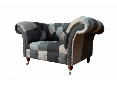 Sofa 1 Seater Textile Lounge Luxury Upholstery Seater new Armchair Design Couch