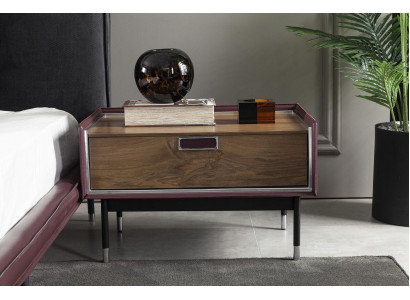 Luxury Bedside table Brown Bedroom Bedside tables Loft Modern Console