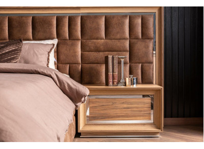 Luxury Bedside table Brown Side table Bedside tables Hotel Bedroom Furniture