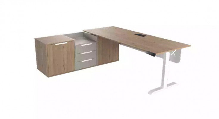 Chef Corner desk Office Room Furniture Design Practice Law Firm Furniture Beige