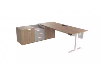 Chef Corner desk Office Room Furniture Design Practice Law Firm Furniture Beige