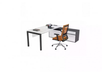 White Office furniture Luxury Furnishings Corner desks Study room furniture Wood