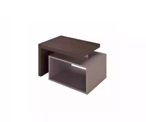 Brown coffee table with shelves Study room furniture Side tables