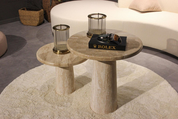 2x Coffee tables Living room Set Wood Furniture Design Modern Furnishings