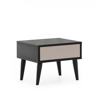 Black Bedside Table with Drawer Bedroom Furniture High Quality Furniture