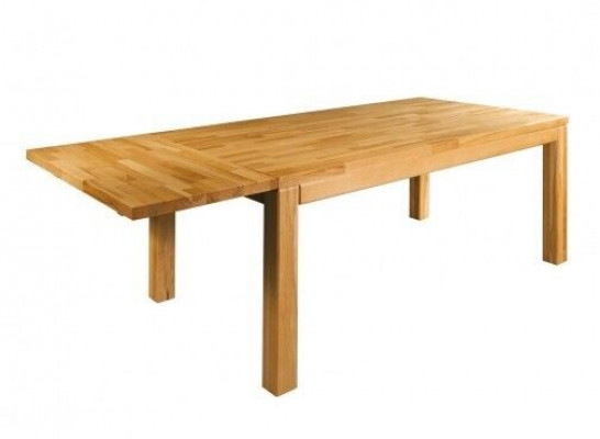 Dining room table 140x90 cm Solid wood oak dining table four-legged solid