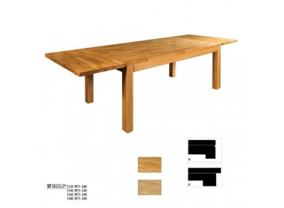 Dining table Extendable Table wooden table handmade Solid wood new 180x200cm