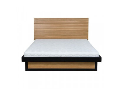 Bed Double bed Oak double bed Wooden bed 120x200 Bed frame Massive Furniture Beds