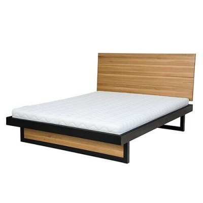 Bed Double bed Oak double bed Wooden bed 120x200 Bed frame Massive Furniture Beds