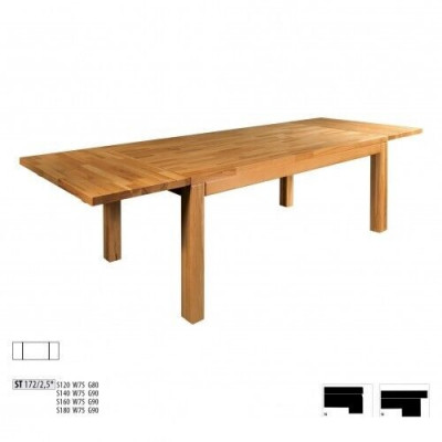 Dining table Massive Tables Furniture Dining room Table 160x90cm Real Wood solid wood new