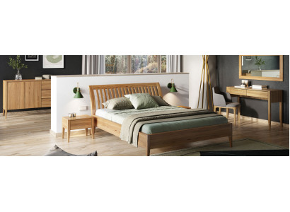 Bedroom Wooden bed Real Wood Beds Hotel 180x200 Style Solid Furniture