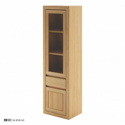 Wooden cabinet Glass display cabinet Handmade solid wood living room cabinet