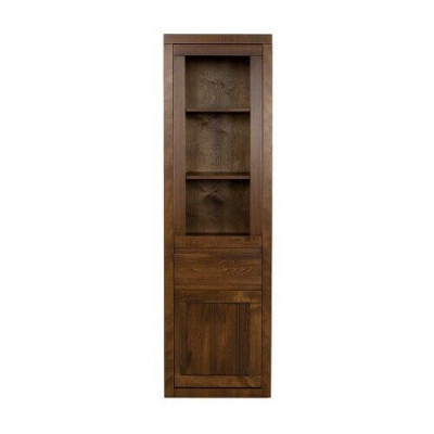 Wooden cabinet Glass display cabinet Handmade solid wood living room cabinet