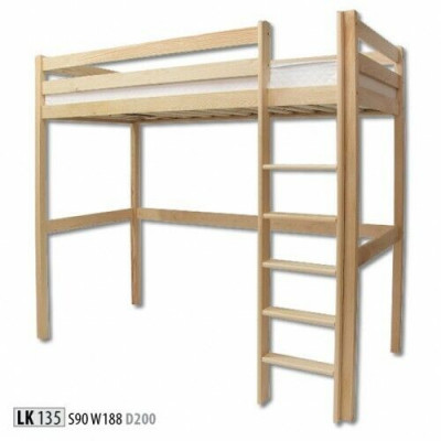 Childrens bed Children's bunk bed Ladder Loft bed Furniture Wood Furniture Bunk bed Solid wood