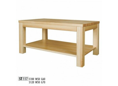 Wooden table Coffee tables from Wood massive Living room Furniture 120x70cm Solid Tables