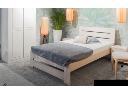 Bed Wood Massive Beds 100x200cm Single Bed Solid Furniture Furniture Bedroom