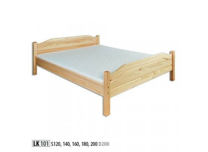 Wooden bed Real Wood Double bed Bedroom Hotel 180x200 Style Solid Furniture