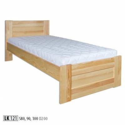 Bed Wood Solid Bedroom Beds 100x200cm Single Bed Solid Furniture Furniture