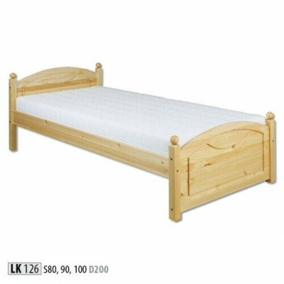 Bed youth bed pine Childrens bed solid wood Wooden bed 100x200 with Bed frame Wood