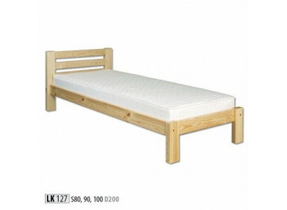 Bed single bed pine bed solid pine wood Wooden bed 100x200 Bed frame Wood new