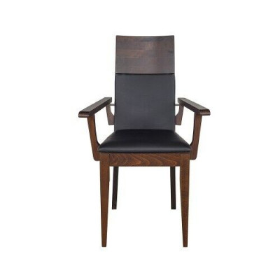 Chairs Chair Armchair Upholstery Solid Wood Textile Wood Armchair Leather new Lounge