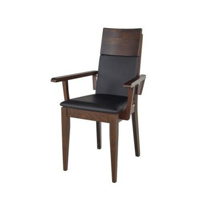 Chairs Chair Armchair Upholstery Solid Wood Textile Wood Armchair Leather new Lounge