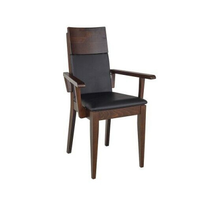 Chairs Chair Armchair Upholstery Solid Wood Textile Wood Armchair Leather new Lounge