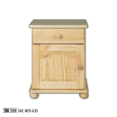 Solid Bedside table Wood Bedside tables Table Consoles Consoles Chest of drawers Country house style