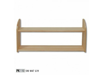 Wall shelf Bookshelf new Solid wood pine Solid Office shelf Shelf Wood new