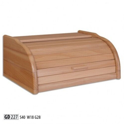 Beech bread box 40 cm bread box roller blind box bread roll flap real wood box